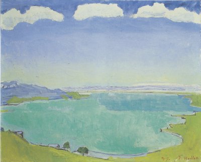 Genfersee von Caux aus von Ferdinand Hodler